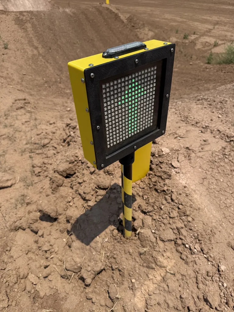 FlaggerAI alert icon representing LED track warnings
