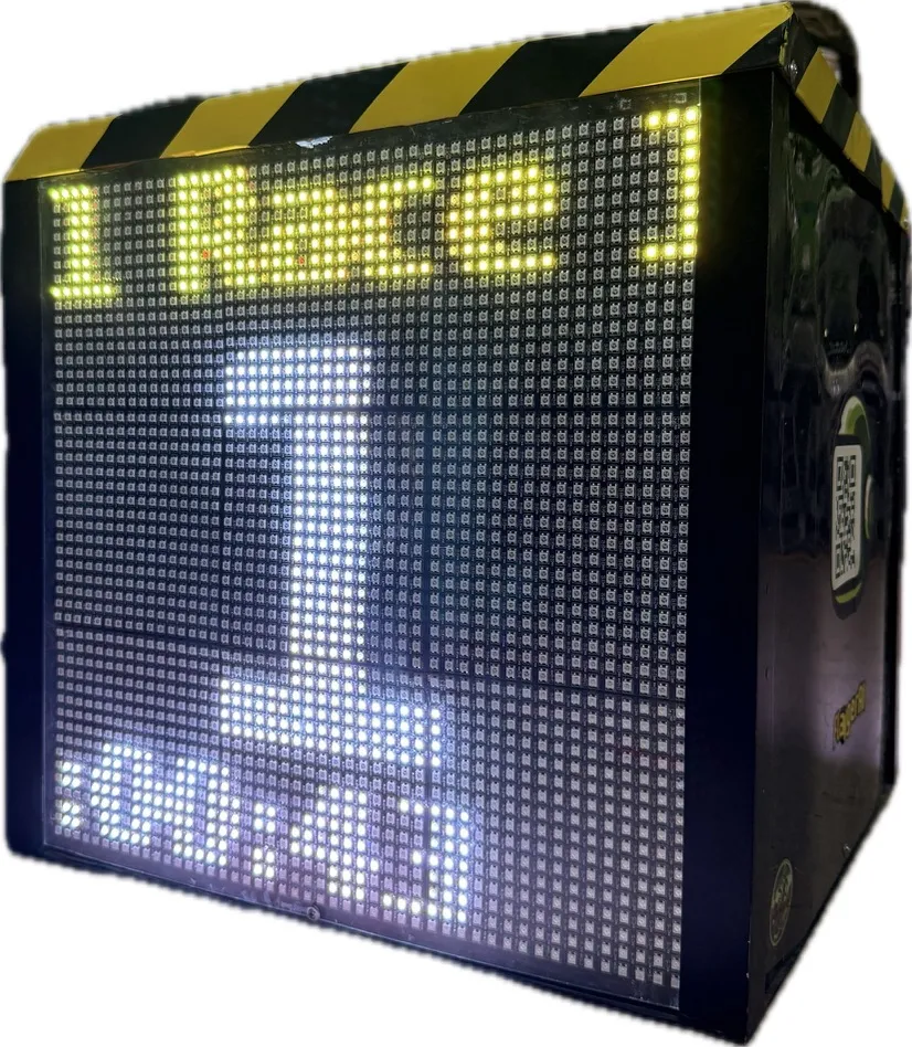 FlaggerAI scoreboard and display branding used for track output